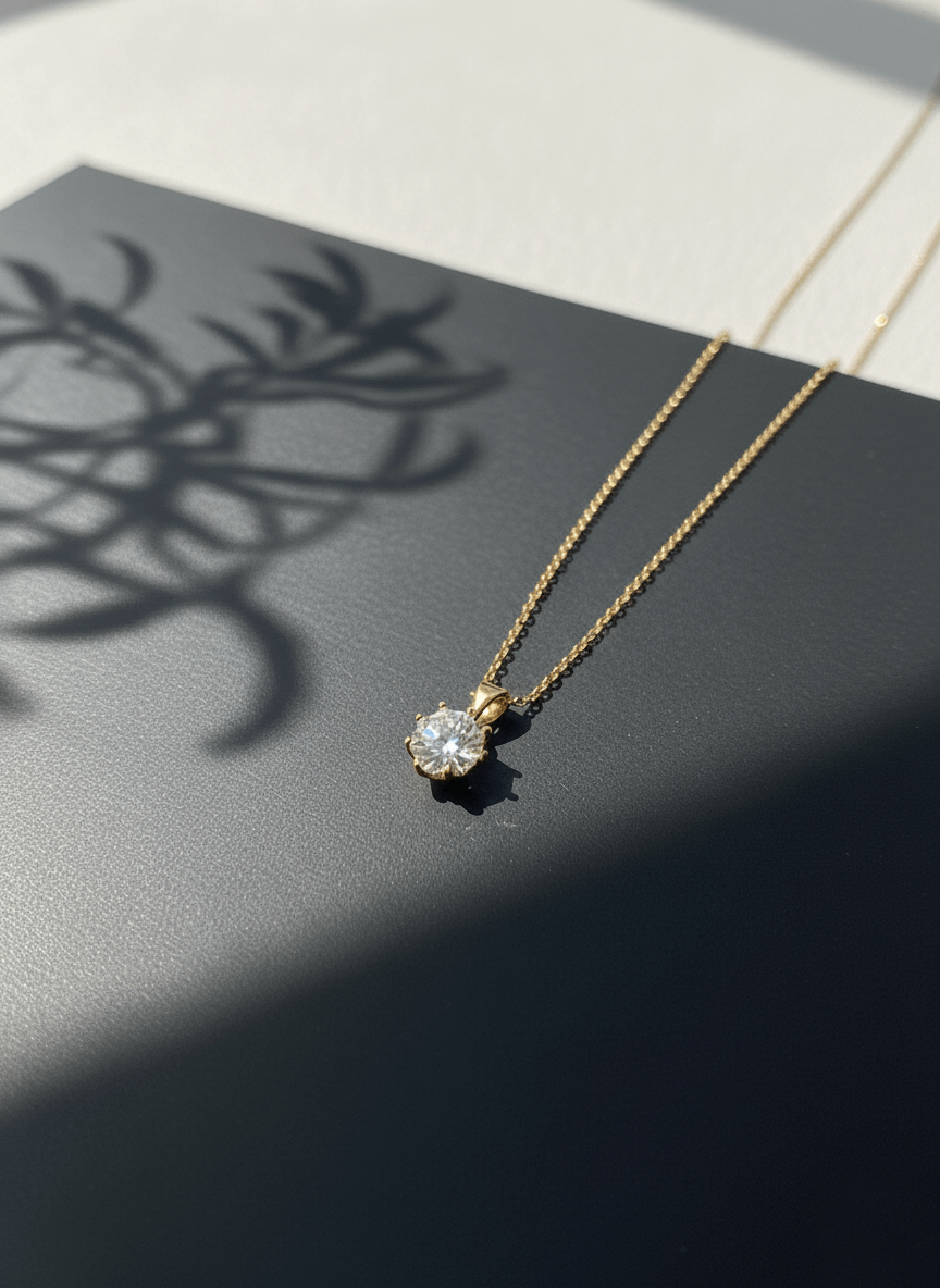 Pendentif Solitaire de cristal – Image 2