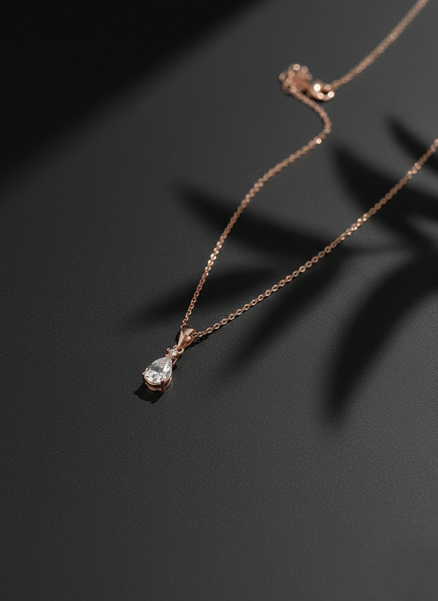 Pendentif Dextera - Or blanc/Or rose – Image 2