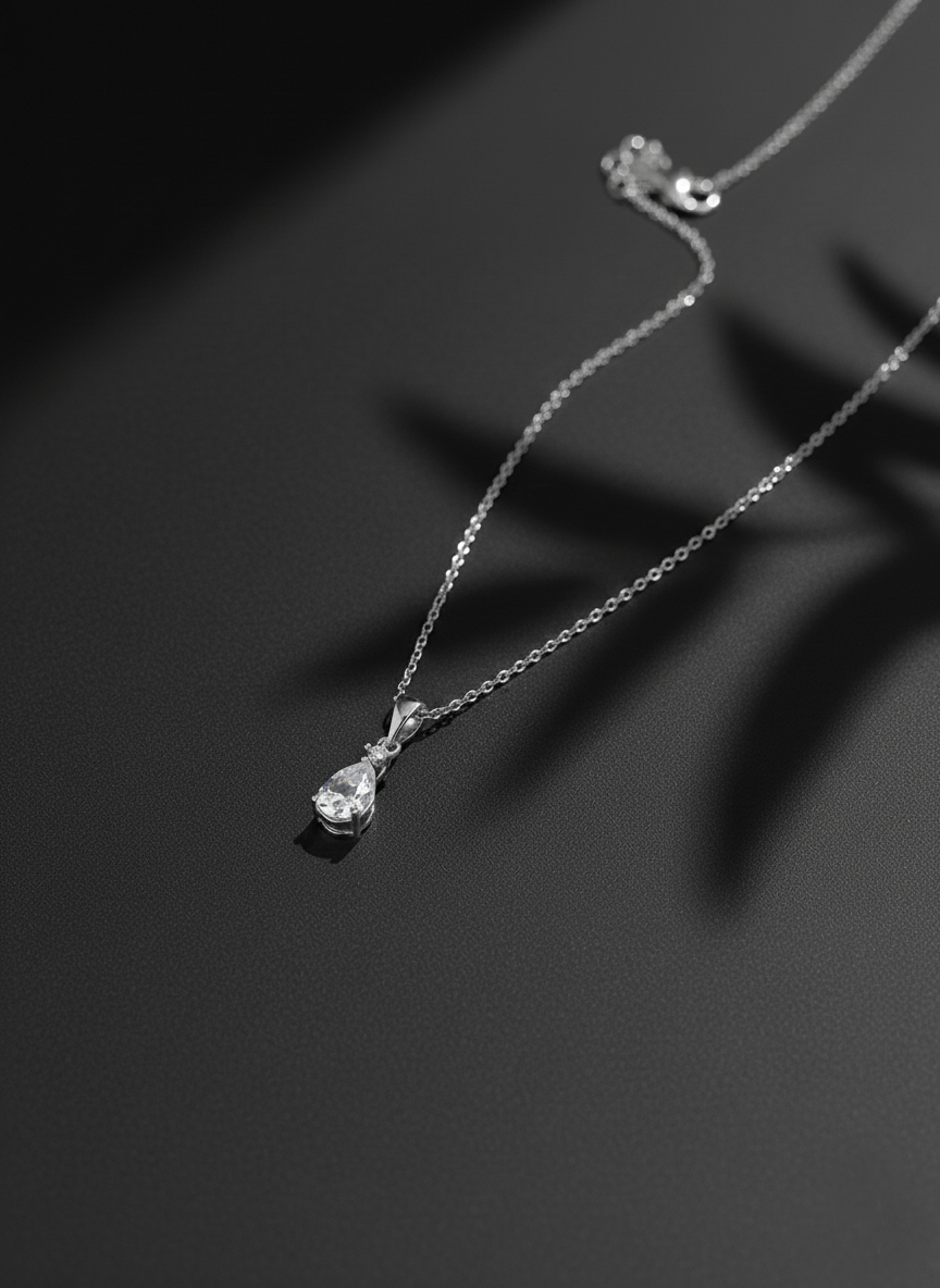 Pendentif Dextera - Or blanc/Or rose