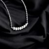 Pendentif Mesmera plaqué or blanc
