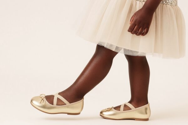 Ballerines Fillette dorée Kaëla – Image 2