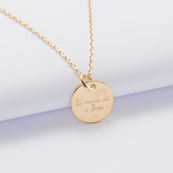 Pendentif enfant le monde est à moi