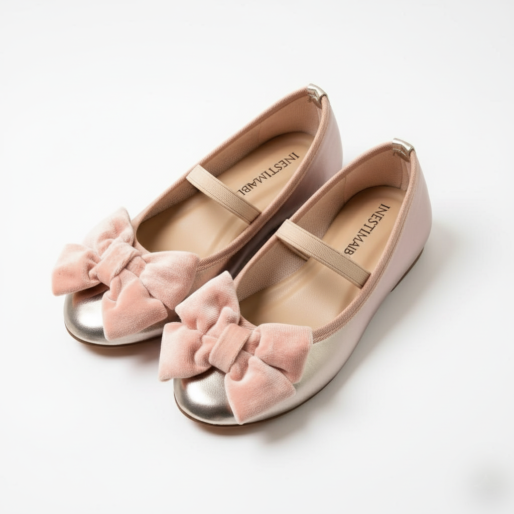 Ballerines fillette rose métallisé Nana – Image 2