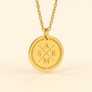 Pendentif 4 initiales - modèle Matrixia 20mm