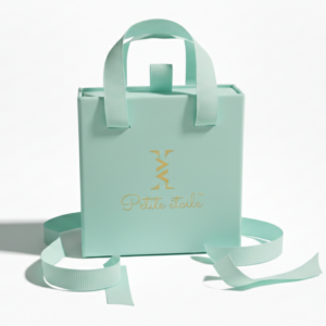 Ensemble cadeau Turquoise pour bijoux enfant  + carte de voeux
