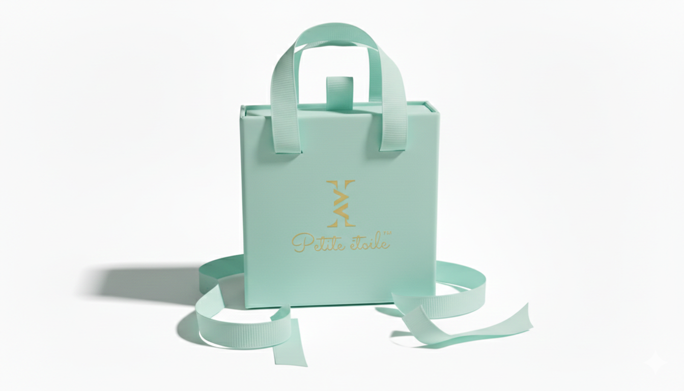 Ensemble cadeau Turquoise pour bijoux enfant + carte de voeux