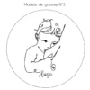 Pendentif picasso - gravure dessin 20 mm – Image 6