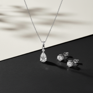 Parure Dextera or blanc