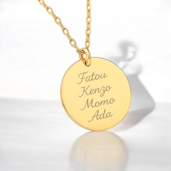 Pendentif 4 prénoms