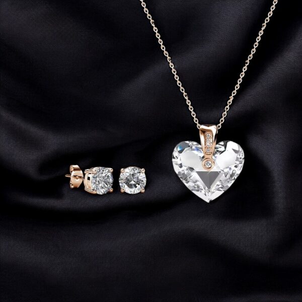 Parure Trixie cristal or rose