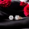 Clous d'oreille Evelyne Or rose – Image 2