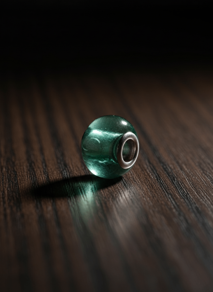 CHARM rond resine turquoise