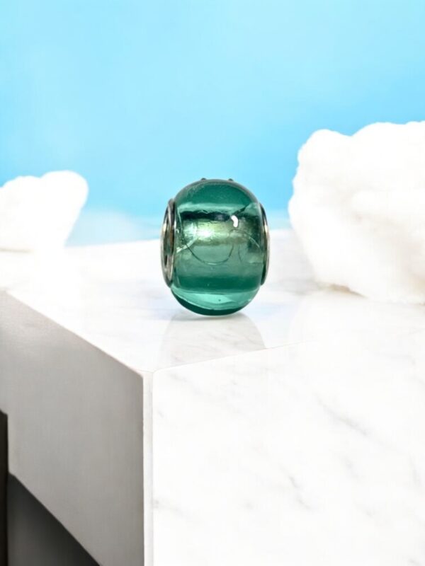 CHARM rond resine turquoise