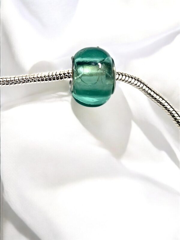CHARM rond resine turquoise – Image 2