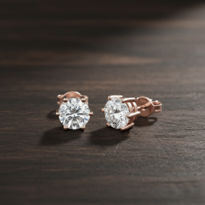 Clous d'oreille Evelyne Or rose