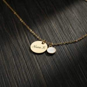 Pendentif 15 mm avec nacre - modèle de 15 mm