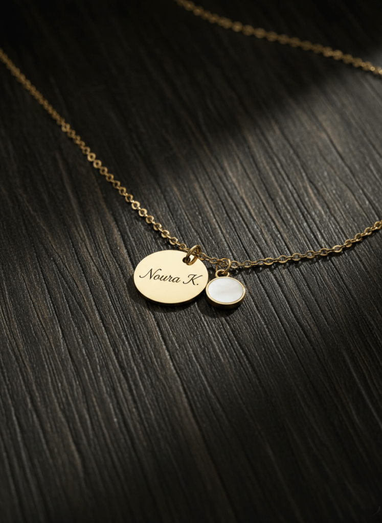 Pendentif 15 mm avec nacre - modèle de 15 mm
