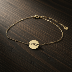 Bracelet Pascaline pastille or- modèle 15MM