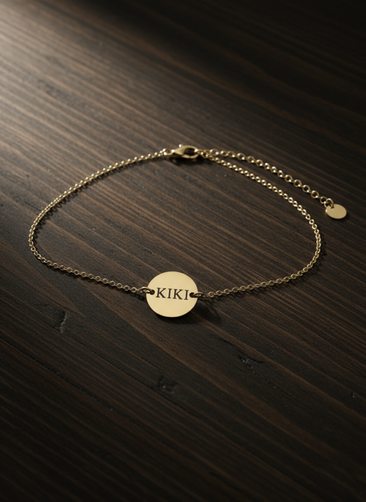 Bracelet Pascaline pastille or- modèle 15MM