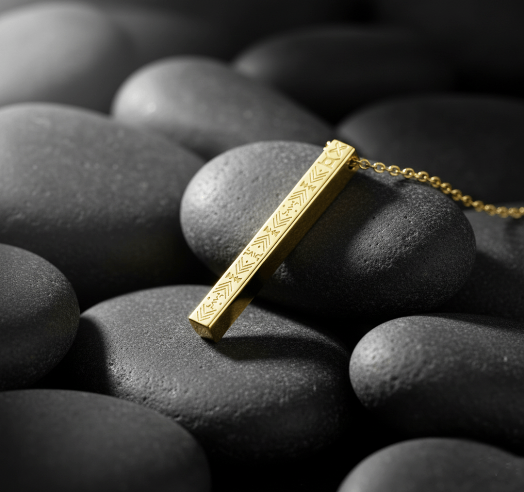 Barre pendentif OHENEBA Plaqué Or 18 K