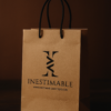 Sac cadeau de luxe papier brun