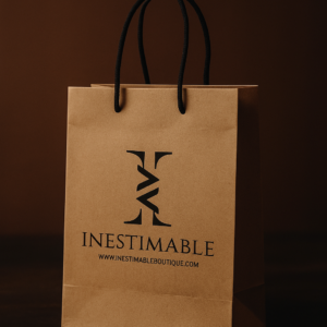 Sac cadeau de luxe papier brun