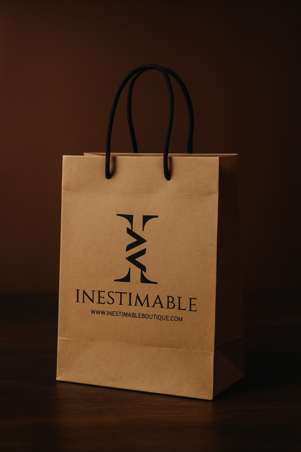 Sac cadeau de luxe papier brun