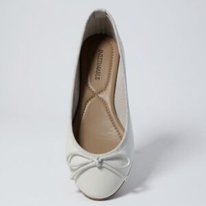 Ballerines Blanches à nœud SANKOFA