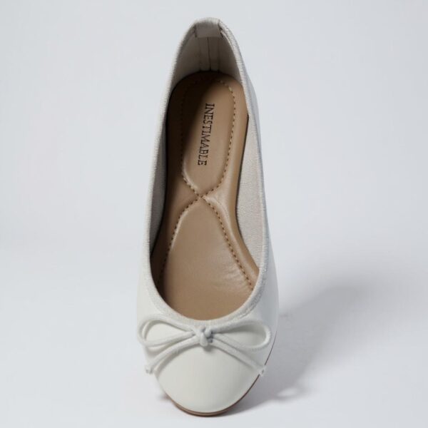 Ballerines Blanches à nœud SANKOFA