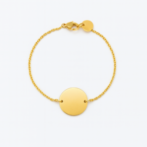 Bracelet Pascaline pastille or- modèle 15MM