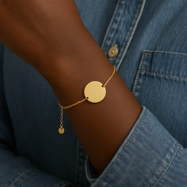 Bracelet Pascaline pastille or- modèle 15MM – Image 3