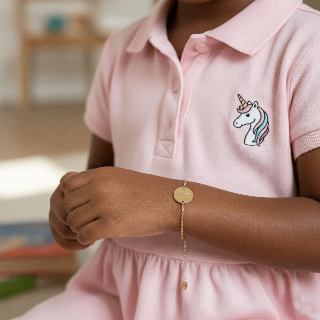 Bracelet Pascaline pastille or- modèle 15MM – Image 2