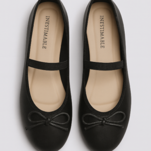 Ballerines Fillette sankofa noir mat