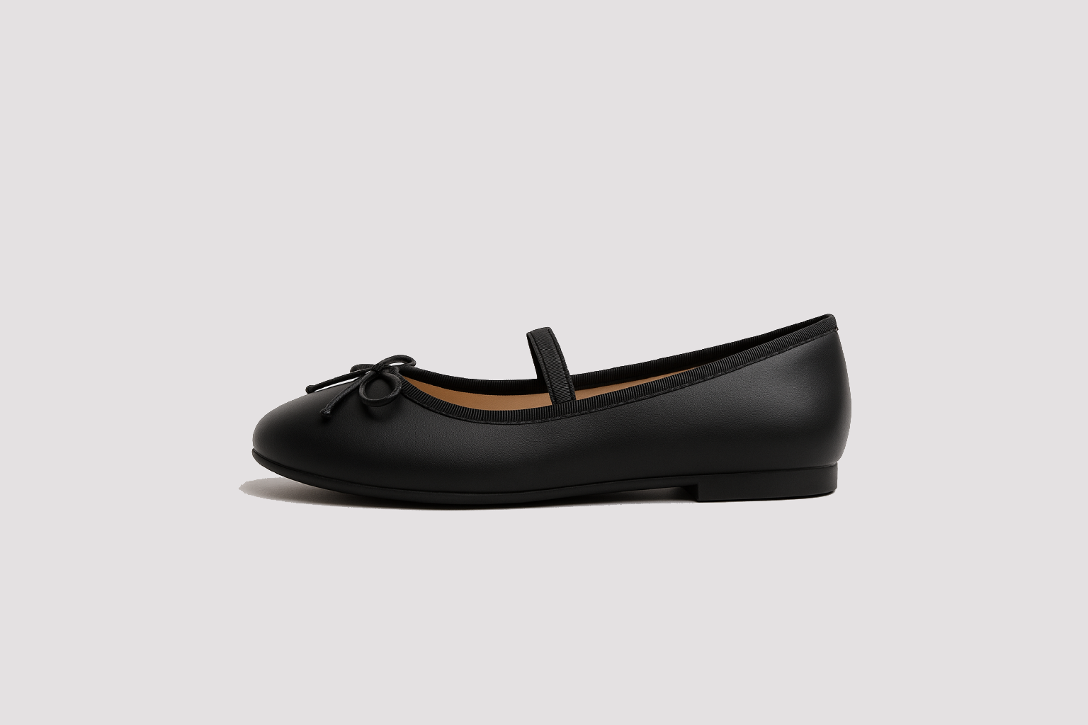 Ballerines Fillette sankofa noir mat