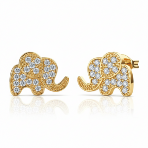 Clous d'oreille Ivory Or jaune