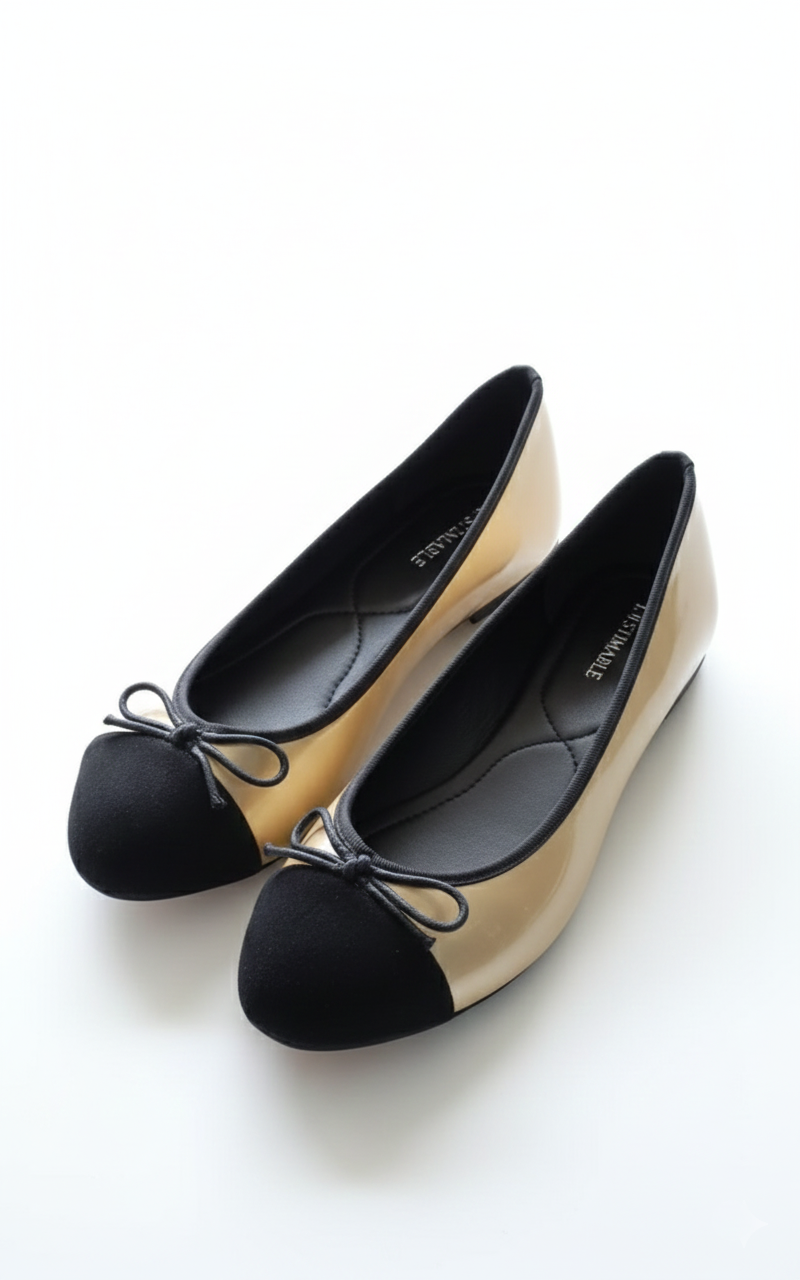 Ballerines noires à nœud SANKOFA Or Noir – Image 3