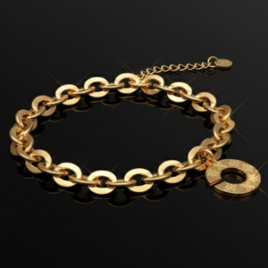 Bracelet gourmette Aban Plaqué or