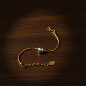 Charm coeur or blanc - OFFRE SPÉCIALE BRACELET MALIYA