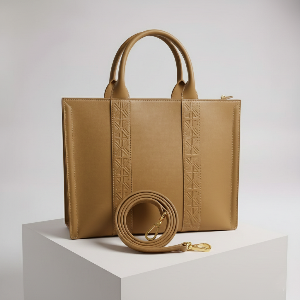 KETA Beige— Le tote structuré signature – Image 3