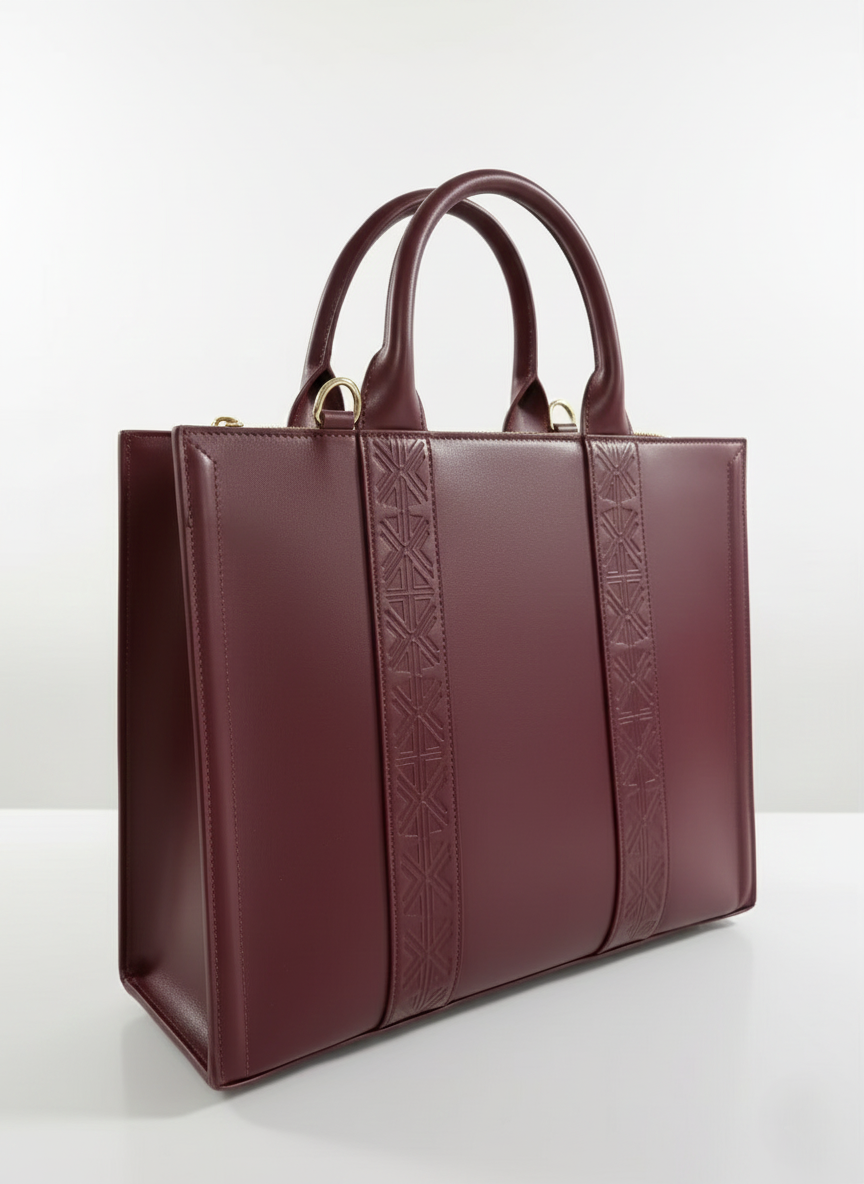 KETA Burgundy— Le tote structuré signature – Image 5