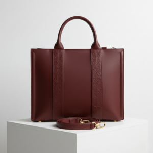 KETA Burgundy— Le tote structuré signature