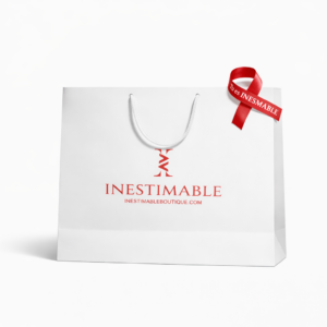 Sac cadeau LOVE pour grande maroquinerie  + carte de voeux