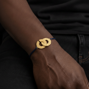 Aban Crépuscule Bracelet à corde fine - Plaqué or