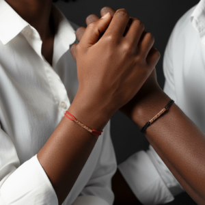 Oheneba Bracelets couple cordon – Plaqué or