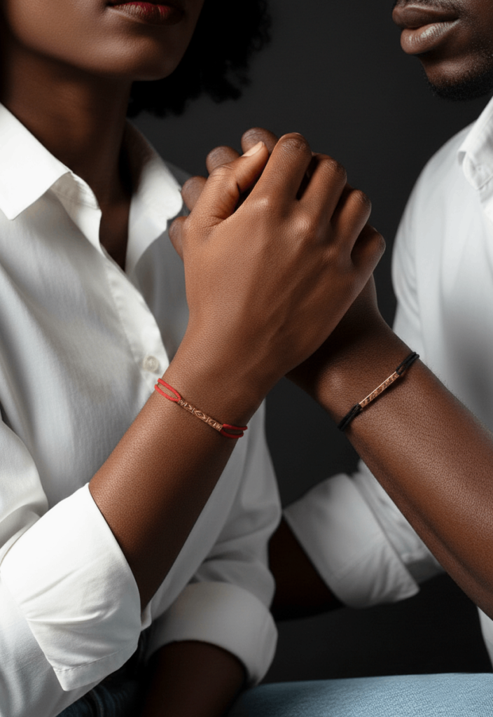 Oheneba Bracelets couple cordon – Plaqué or