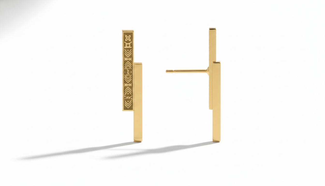 Boucles earcuff OHENEBA Plaqué Or 18 K – Image 3