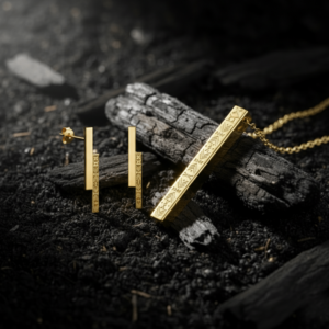 Parure pendentif + Boucles pendantes OHENEBA - Plaqué Or 18 K