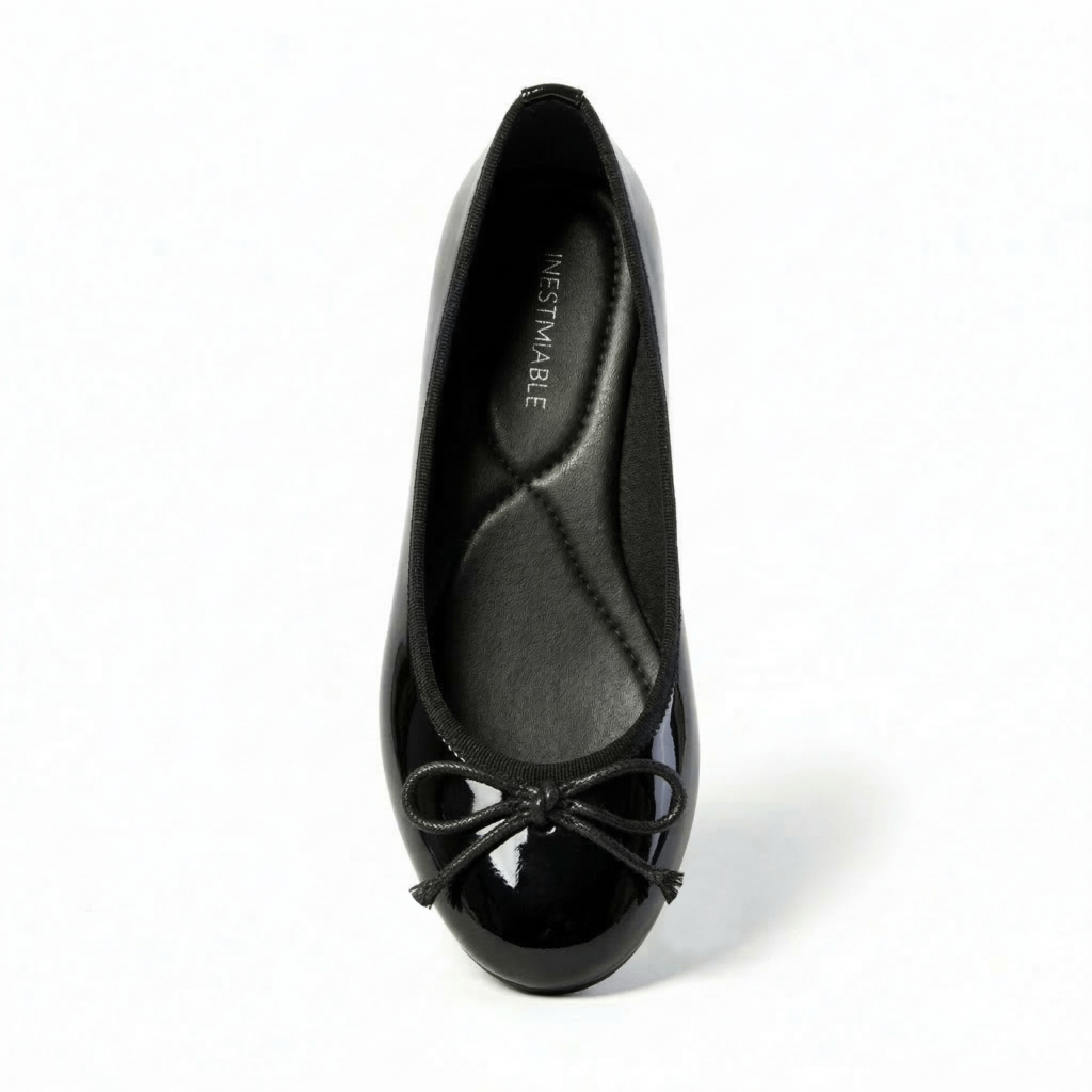 Ballerines noires vernies SANKOFA