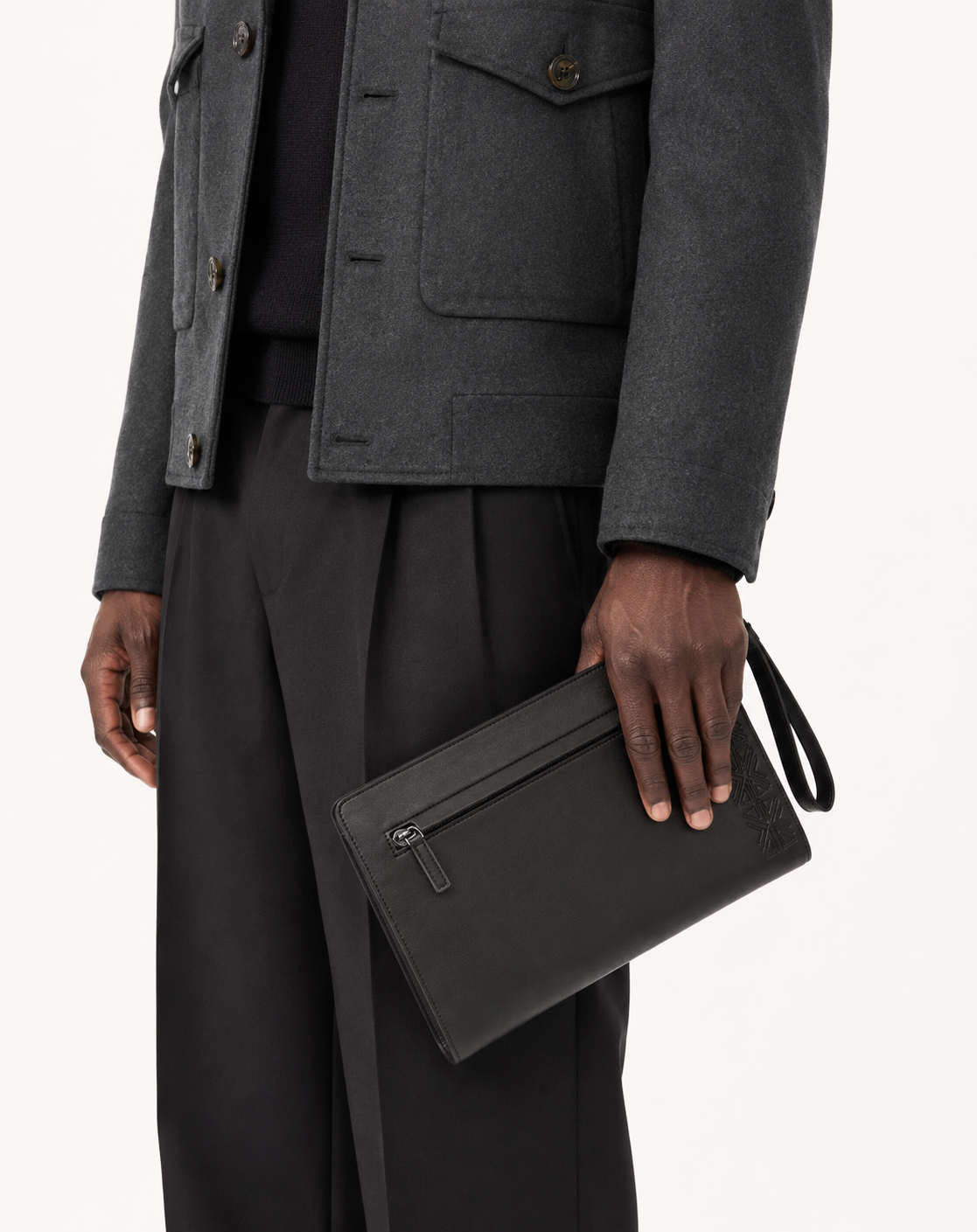 Pochette Denkyem– Édition lisse Noir – Image 2