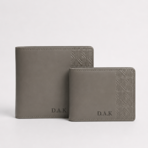Le Personnalisé Essentiel N°1 Gris Béton - Portefeuille 2-en-1